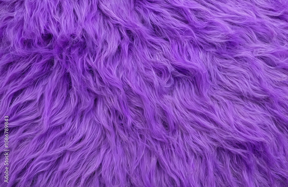 Vibrant purple faux fur texture provides a soft, plush surface. This luxurious material features long, wispy fibers creating a sense of depth and movement, ideal for fashion or decor accents. Vibrant purple faux fur texture provides a soft, plush surface. This luxurious material features long, wispy fibers creating a sense of depth and movement, ideal for fashion or decor accents.