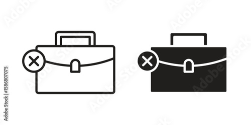 Unemployment icon symbol concept. Icons for web and mobile.