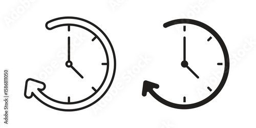 Past icon symbol concept. Icons for web and mobile.