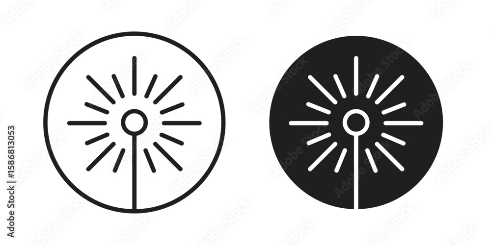 Obraz premium Laser beam icon symbol concept. Icons for web and mobile.