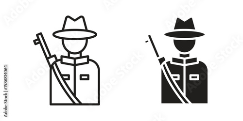 Hunter icon symbol concept. Icons for web and mobile.
