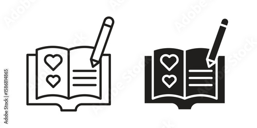 Guests book icon symbol concept. Icons for web and mobile.