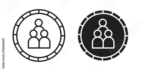 Demographics icon symbol concept. Icons for web and mobile.