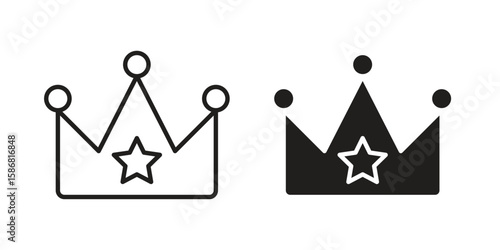Crown icon symbol concept. Icons for web and mobile.