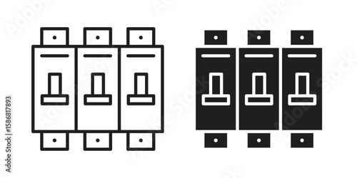 Circuit Breaker icon symbol concept. Icons for web and mobile.