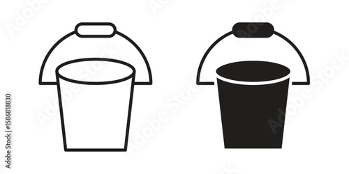 Bucket icon symbol concept. Icons for web and mobile.
