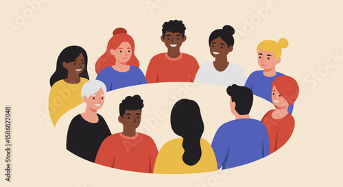 This image conveys the power of teamwork, collaboration, and sharing information across different devices, emphasizing the connectedness of a modern, globalized world.