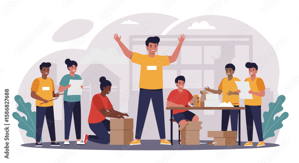 Obraz premium This image conveys the power of teamwork, collaboration, and sharing information across different devices, emphasizing the connectedness of a modern, globalized world.