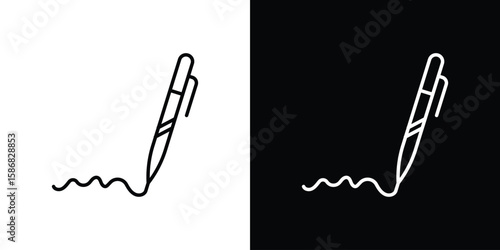 Write icon for Apps. Icon Design Template.
