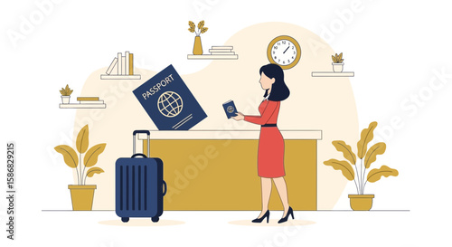Travel Preparations And International Adventures For Business Professional Woman