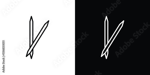 Toothpick icon for Apps. Icon Design Template.