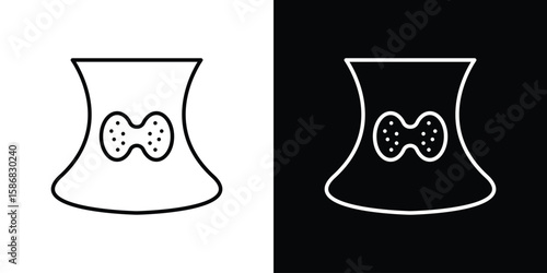 Thyroid icon for Apps. Icon Design Template.