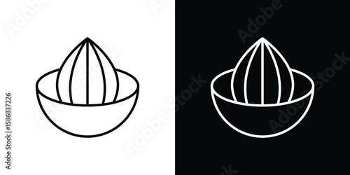 Hand Juicer icon for Apps. Icon Design Template.