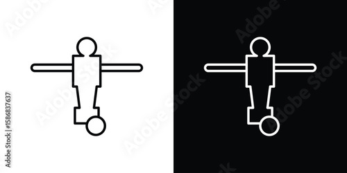 Foosball icon for Apps. Icon Design Template.