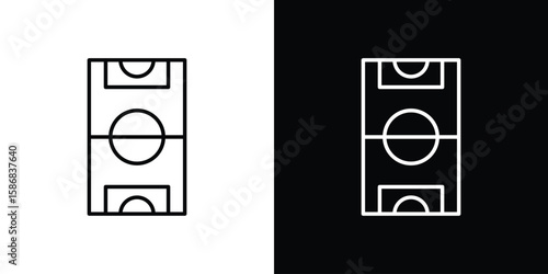 Football field icon for Apps. Icon Design Template.