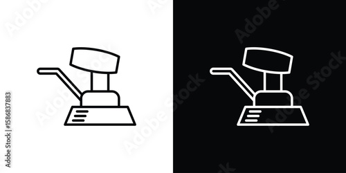 Floor sanding machine icon for Apps. Icon Design Template.