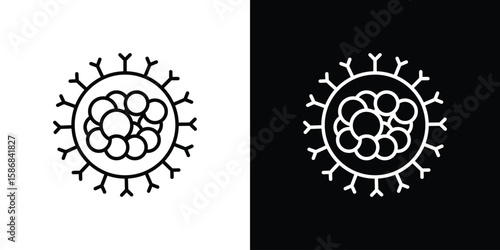 Cancer icon for Apps. Icon Design Template.