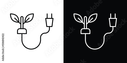 Biomass energy icon