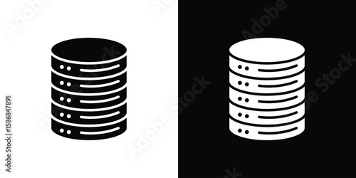 Cylinder database icon symbol sign, vector, eps 10