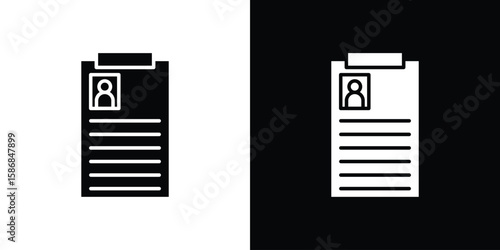 Curriculum icon symbol sign, vector, eps 10