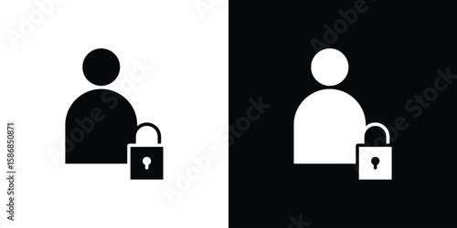 Authentication icon symbol sign, vector, eps 10