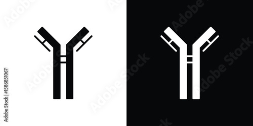 Antibody icon symbol sign, vector, eps 10
