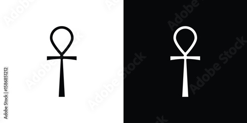 Ankh icon symbol sign, vector, eps 10