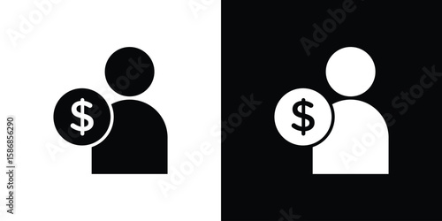 Personal loan icon symbol sign, vector, eps 10