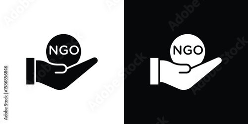 NGO icon symbol sign, vector, eps 10