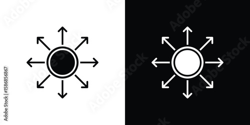 Multichannel icon symbol sign, vector, eps 10