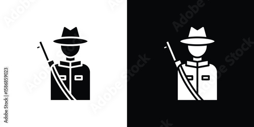 Hunter icon symbol sign, vector, eps 10