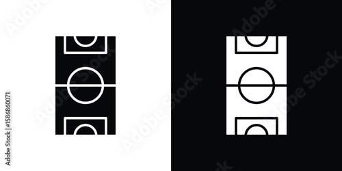 Football field icon symbol sign, vector, eps 10