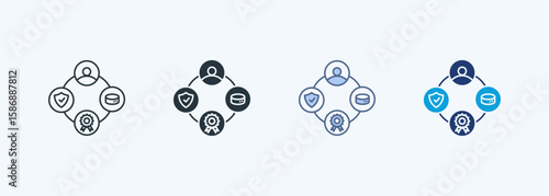 Data Governance Multiple Style Icon Collection