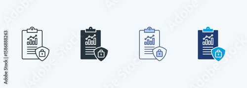 Data Privacy Multiple Style Icon Collection