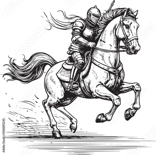 Chivalrous Charge: Knight in Gallant Pursuit