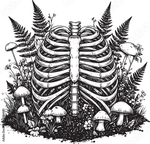 Nature's Embrace: Rib Cage of the Earth