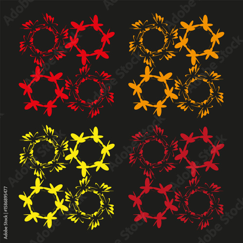 Gear wheel pattern. Industrial machine element. Mechanical cog design. Vector engineering symbol.