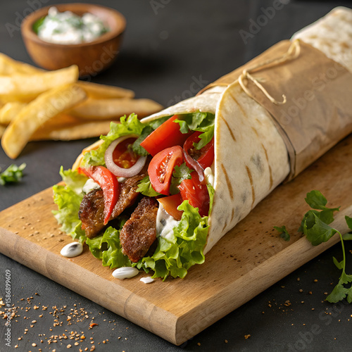 tortilla wrap with chicken