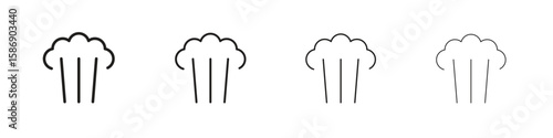 Steam icon simple black vectors pack. Design infographic element