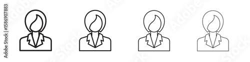 Lawyer icon simple black vectors pack. Design infographic element