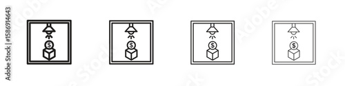 Business incubator icon simple black vectors pack. Design infographic element