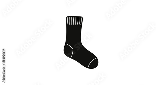 Vector find the perfect black sock single sock wool sock cotton sock warm sock winter sock for everyday wear today