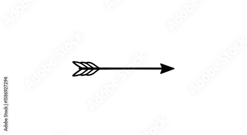 Vector arrow clip art vector image for design projects and tribal graphic elements and native american style design