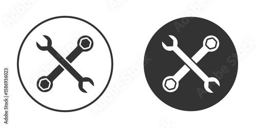Tools icon in modern minimalistic flat versions
