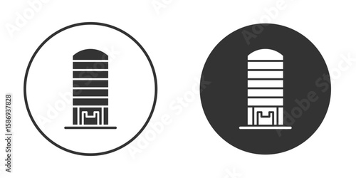 Silo icon in modern minimalistic flat versions