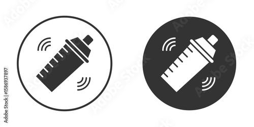Shaker icon in modern minimalistic flat versions