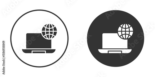 Remote Access icon in modern minimalistic flat versions