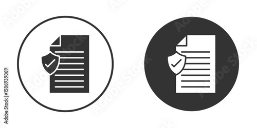 Policy icon in modern minimalistic flat versions