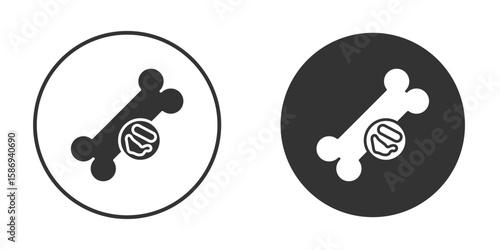 Multiple myeloma icon in modern minimalistic flat versions