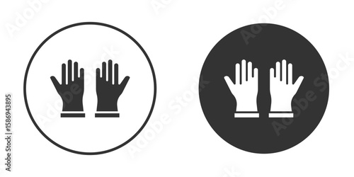 Gloves icon in modern minimalistic flat versions